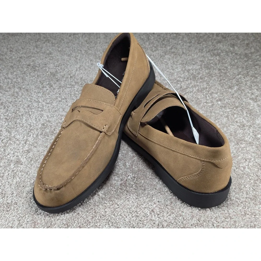 Goodfellow & Co Orson Men Brown Penny Loafers Memory Foam Shoes Size 13 NEW